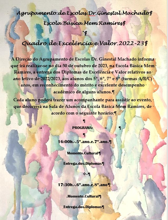 Quadros de Excelência e Valor 2022/2023 - Mem Ramires